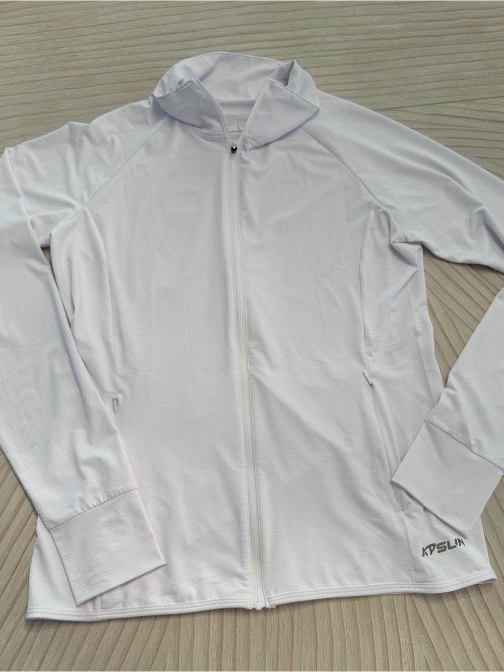 Kpslix Women's White Full-Zip Bomber Jacket